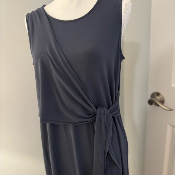J. Jill Wearever Maxi tank Dress with crossover front size M. Blue-gray color - Picture 2 of 11